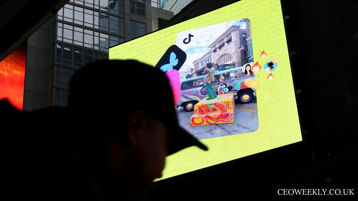 TikTok’s logo on a billboard at Times Square. The company had made last-minute pleas to both the Biden administration and the incoming Trump administration for a way out of a forced sale or ban.Credit...Leonardo Munoz/Agence France-Presse — Getty Images